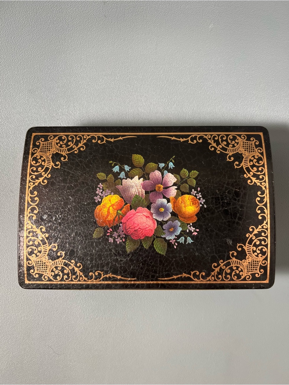 Floral Tin Container - Picture 6 of 8